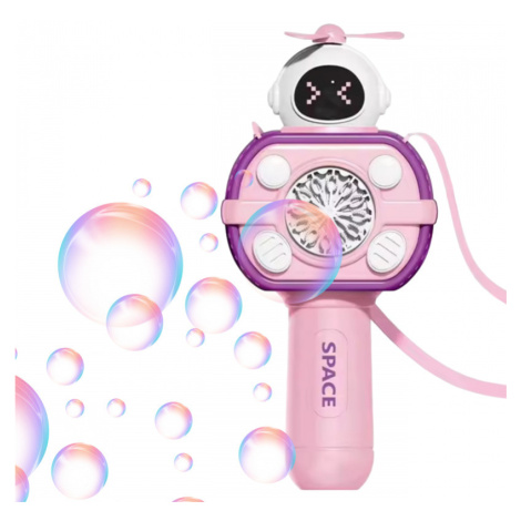 Woopie Astronautský stroj na výrobu mydlových bublín, ružový