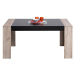 Jedálenský stôl robert 155x90cm - dub sivý/čierna