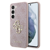 Guess PU 4G Metal Logo Zadný Kryt pre Samsung Galaxy A35 5G Pink