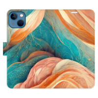 Flipové puzdro iSaprio - Blue and Orange - iPhone 13