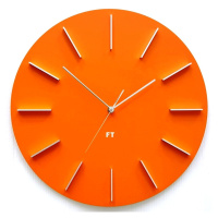 Dizajnové nástenné hodiny Future Time FT2010OR Round orange 40cm