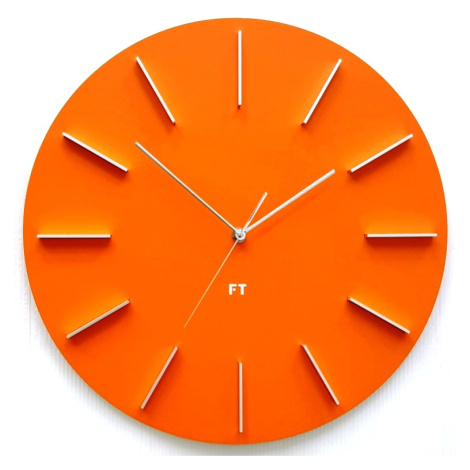 Dizajnové nástenné hodiny Future Time FT2010OR Round orange 40cm