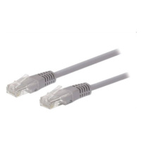 Kabel C-TECH patchcord Cat5e, UTP, šedý, 10m