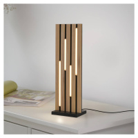 Paul Neuhaus Smart LED stolová lampa Q-Acoustic wood výška 60 cm