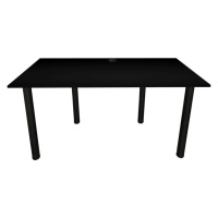 Expedo Počítačový herný stôl CODE BIG, 160x73-76x80, čierna/čierne nohy