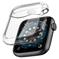Apple Watch 4-6, SE (44 mm), silikónové nárazuvzdorné, bez remienka, Spigen Ultra Hybrid, priehľ