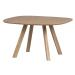 Jedálenský stôl z dubového dreva 130x130 cm Tablo – WOOOD