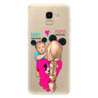 Odolné silikónové puzdro iSaprio - Mama Mouse Blonde and Boy - Samsung Galaxy J6