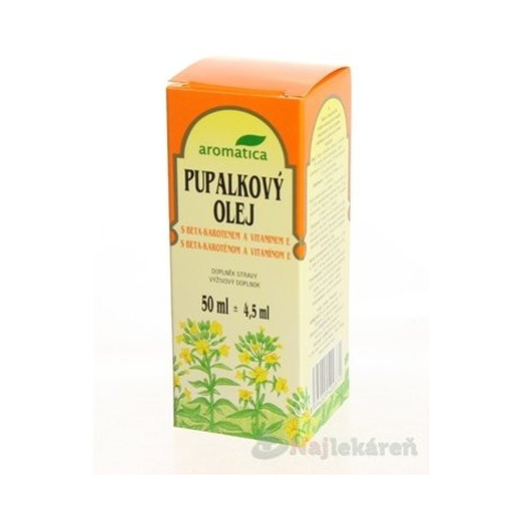 aromatica PUPALKOVÝ OLEJ S BETA-KAROTÉNOM A VIT.E, 50 ml