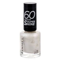 RIMMEL LONDON60 Seconds lak na nehty Super Shine 730 Silver Bullet 8 ml