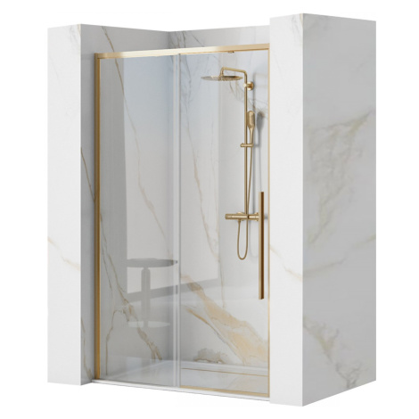 Sprchové dvere SOLAR 120 cm zlaté REA