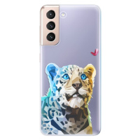 Odolné silikónové puzdro iSaprio - Leopard With Butterfly - Samsung Galaxy S21