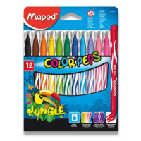 Detské fixky Maped Color´ Peps Jungle- 12 farieb