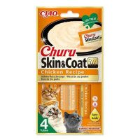 Pochúťka Churu Skin & Coat kura 4x14g