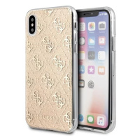 Kryt Guess iPhone X/Xs Gold Hard Case 4G Glitter (GUHCPXPCU4GLGO)