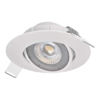 EMOS LED bodové svietidlo Exclusive biele, kruh 5W teplá biela, 1540115510