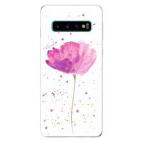 Odolné silikónové puzdro iSaprio - Poppies - Samsung Galaxy S10