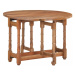 Rozkladací jedálenský stôl mangovníkové drevo Dekorhome Tmavohnedá,Rozkladací jedálenský stôl ma