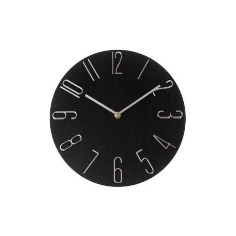Nástenné hodiny Berry black, pr. 30,5 cm, plast