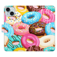 Flipové puzdro iSaprio - Donuts Pattern 02 - iPhone 15 Plus