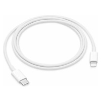 Kábel Apple MM0A3ZM, USB-C na Lightning, 1m, biely (Bulk)