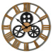 Dizajnové nástenné hodiny Industrial 2. z229-1a1d 80 cm, šedá