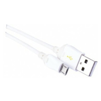 USB kábel 2.0 A/M - micro B/M 1m biely, Quick Charge (EMOS)