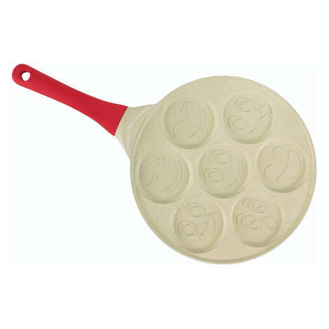 MAKRO - Panvica na 7ks lievancov 26,5cm, kovaný hliník, úsmev