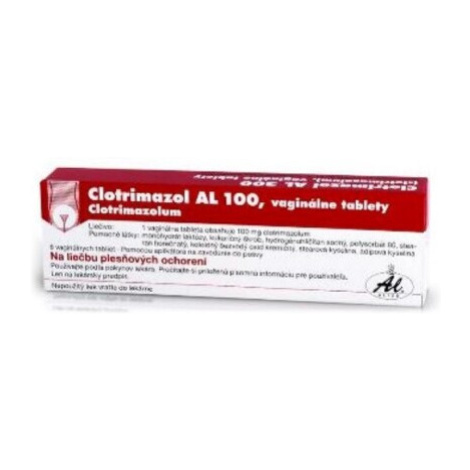 CLOTRIMAZOL AL 200 mg 3 vaginálne tablety