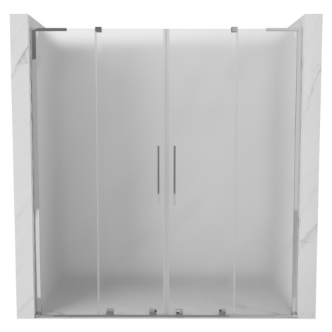 MEXEN/S - Velar L Duo posuvné sprchové dvere 170, dekor, chróm 871-170-003-32-01