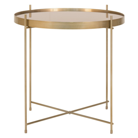 Okrúhly konferenčný stolík v zlatej farbe ø 48 cm Venezia - House Nordic