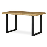 Sconto Jedálenský stôl ADDY dub divoký/čierna, šírka 135 cm