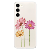 Odolné silikónové puzdro iSaprio - Three Flowers - Samsung Galaxy S23+ 5G