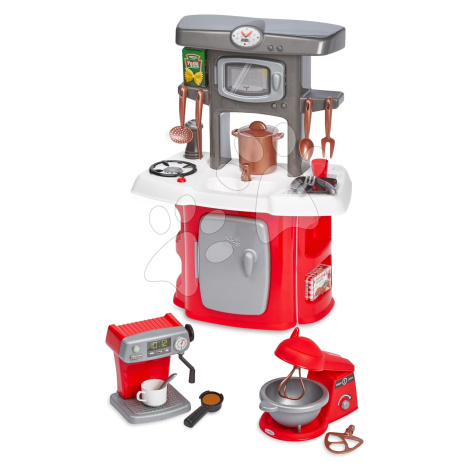 Kuchynka so spotrebičmi Kitchen Set 3in1 Écoiffier s kávovarom a kuchynským robotom a 23 doplnko