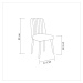 Svetloružová zamatová jedálenská stolička Stormi Sandalye – Kalune Design