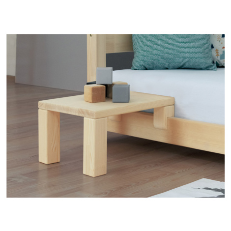 Benlemi Nočný stolík k latkovým posteliam NANOC Zvoľte farbu: Biela, Zvoľte variantu: Navyše prí