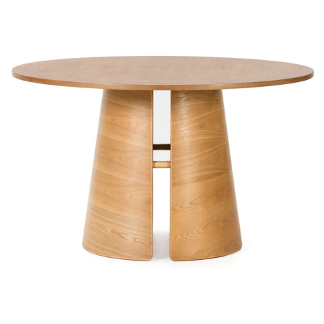 Okrúhly jedálenský stôl v dekore duba v prírodnej farbe ø 137 cm Cep – Teulat