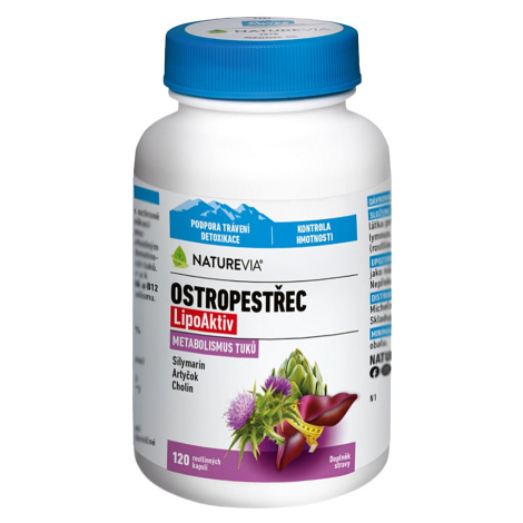 NATUREVIA Pestrec lipoaktiv 120 kapsúl