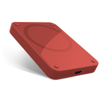 iStores by Epico 4200mAh Magnetic Wireless Power Bank - red