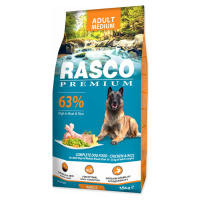 Krmivo Rasco Premium Adult Medium kura s ryžou 15kg