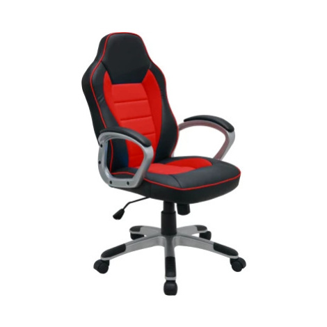 Kancelárske kreslo Star, čierne / červené% Asko