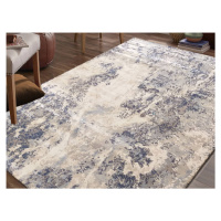 DY Béžovo-modrý škandinávsky koberec Dany 200x290cm