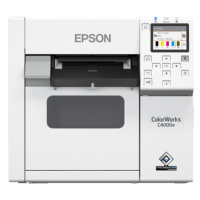 Epson ColorWorks C4000e (mk) C31CK03102MK, farebná tlačiareň štítkov, Matt Black Ink, cutter, ZP
