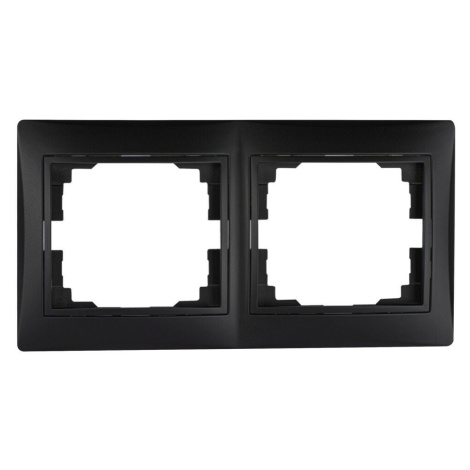 DOMO   Dvojnásobný horizontálny rámček - čierna matná KANLUX