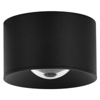 LED vonkajšie stropné svietidlo S133 Ø 6,5 cm, pieskovo čierna