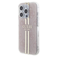 Guess IML 4G Gold Stripe Apple iPhone 15 Pro GUHCP15LH4PSEGP Pink