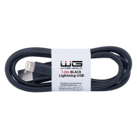 Kábel Lightning na USB, 1m, čierna