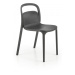 Stohovateľná jedálenská stolička K490 Čierna