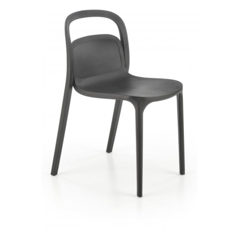 Stohovateľná jedálenská stolička K490 Čierna Halmar