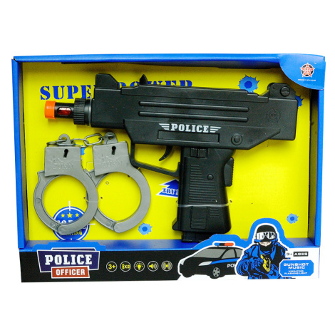 Policajná pištoľ s putami MAC TOYS
